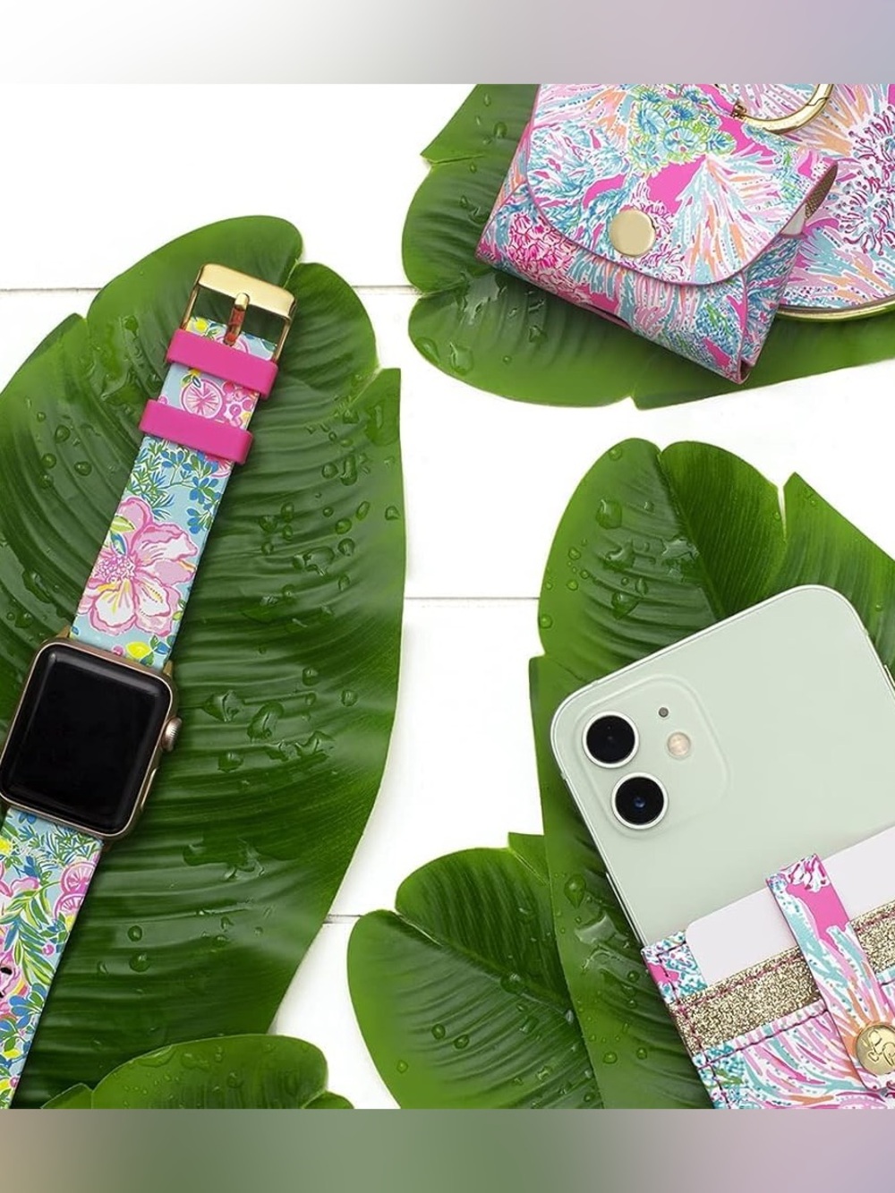 🌸 Lily Pulitzer Apple silicone watch strap/band - Picture 6 of 14